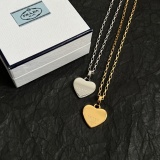 Prada New Classic Fashion Love Pendant Necklace 42 CM