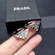 Prada New Fashion Versatile Triangle Open Ring