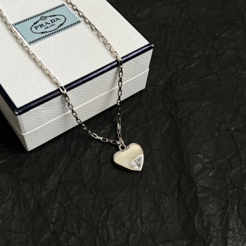 Prada New Classic Fashion Love Pendant Necklace 46 CM