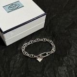 Prada New Fashion Versatile Triangle Pendant Bracelet