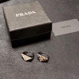 Prada New Fashion Versatile Triangle Open Ring