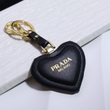 Prada New Fashion Versatile Love Logo Keychain Pendant