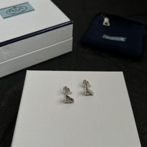 Prada New Classic Fashion Triangle Earrings