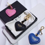 Prada New Fashion Versatile Love Logo Keychain Pendant