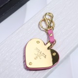 Prada New Fashion Versatile Love Logo Keychain Pendant