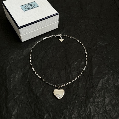 Prada New Classic Fashion Love Pendant Necklace 46 CM