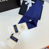 Chanel New Fashion Logo Jacquard Double Sided Silk Scarf
