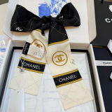 Chanel New Fashion Logo Jacquard Double Sided Silk Scarf