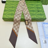Gucci New Classic Double G Jacquard Double layer Double Sided Silk Scarf Size: 5x86CM