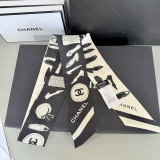 Chanel New Fashion Jacquard Silk Hair Strap Size: 6x120 CM