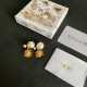 Dior New Classic Fashion Sunflower Pearl Earrings