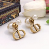 Dior New Fashion Versatile Pearl CD Earrings
