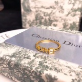 Dior New Fashion Versatile Diamond Logo Ring
