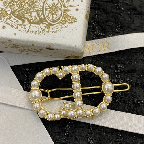 Dior New Fashion Versatile Pearl Hair Clip
