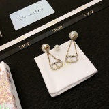 Dior New Fashion Full Diamond Logo Earstuds