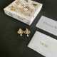 Dior New Classic Fashion Bow Pearl Earrings