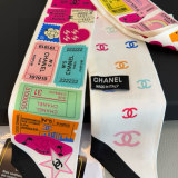Chanel New Fashion Logo Jacquard Versatile Silk Scarf Size: 6x120 CM