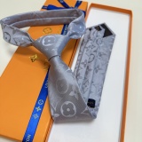 Louis Vuitton New Men's Classic Logo Jacquard Tie