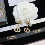 Dior New Fashion Full Diamond CD Earrings