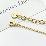 Dior New Classic Fashion Square Sugar Pearl Double Layer Bracelet