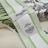 Dior New Classic Logo Jacquard Silk Double Layer Double Sided Scarf Size: 6x105CM