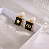 Dior New Fashion Versatile Asymmetric Earrings