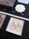 Dior New Fashion Diamond Set Circle CD Earrings