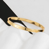 Dior New Fashion Versatile Logo Narrow Edition Bracelet