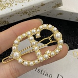 Dior New Fashion Versatile Pearl Hair Clip
