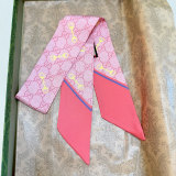 Gucci New Classic Double G Jacquard Double layer Double Sided Silk Scarf Size: 5x86CM