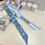 Dior New Classic Logo Jacquard Silk Double Layer Double Sided Scarf Size: 6x105CM