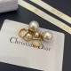 Dior New Fashion Versatile CD Pearl Earrings