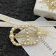 Dior New Fashion Versatile Pearl Hair Clip