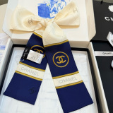 Chanel New Fashion Logo Jacquard Double Sided Silk Scarf