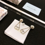 Dior New Fashion Full Diamond Logo Earstuds