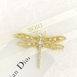 Dior New Fashion Diamond Dragonfly Hair Clip