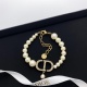 Dior New Fashion Retro Vintage CD Pearl Bracelet