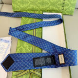 Gucci New Men's Classic Double G Vintage Silk Tie
