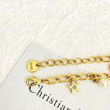 Dior New Classic Fashion Tassel Pearl CD Clover Bracelet