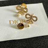 Dior New Classic Fashion Bow Pearl Earrings