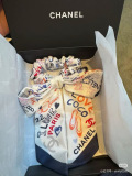 Chanel New Fashion Graffiti Silk Hair Strap