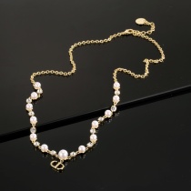 Dior New Fashion Versatile Pearl Necklace