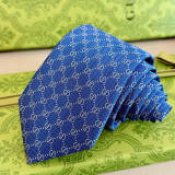 Gucci New Men's Classic Double G Vintage Silk Tie