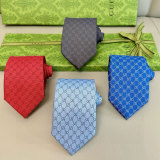 Gucci New Men's Classic Double G Vintage Silk Tie