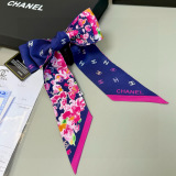 Chanel New Fashion Spring Garden Silk Ribbon Hair Strap
