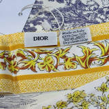 Dior New Fashion Elegant Flower Jacquard Mulberry Silk Ribbon Hair Strap