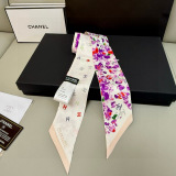 Chanel New Fashion Spring Garden Silk Ribbon Hair Strap