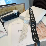 Chanel Fashion Versatile Silk Hair Strap Ribbon Size: 5x120 CM