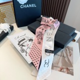 Chanel New Classic Logo Jacquard Headband with Silk Float Size: 6 x120 CM