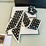 Chanel New Fashion Wave Point Versatile Silk Hairband